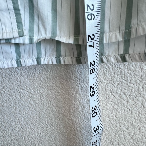 J. Crew Women’s Classic-fit Collarless Puff-sleeve Shirt in Stripe - Picture 10 of 11